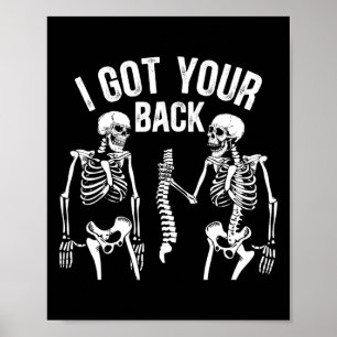 Ich Got deinen Ck Funny Skeleton Spine Halloween C Poster