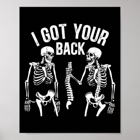 Ich Got deinen Ck Funny Skeleton Spine Halloween C Poster (Vorne)
