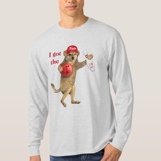 "Ich Got den 10-Button"Basic Long Sleeve T - Shirt (Vorderseite)