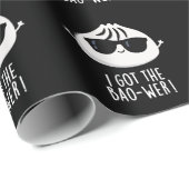 Ich Got den Bao-wer Funny Dimsum Pun Dark BG Geschenkpapier (Rolleneckpunkt)