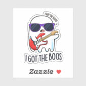 Ich Got den Boos Funny Halloween Music Ghost Puff Aufkleber (Blatt)