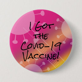 Ich Got den Covid-19 Vaccine Colorful Gradient Omb Button