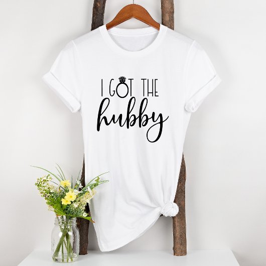 Ich Got den Hubby Verlobt Fun Bridal T - Shirt