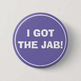 ICH GOT DEN JAB-Button (Lavendel) Button