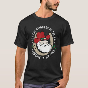 Ich Got den Rentier im hinteren, lustigen Cowboy S T-Shirt