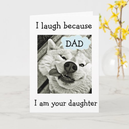 ICH GOT DICH FÜR EINEN VATER=BEST DIESES GESCHÄFTS KARTE (Gelbe Blume)