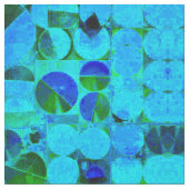 Ich got die Circle Blues ~ Abstrakte Fabric Stoff (Nahaufnahme)