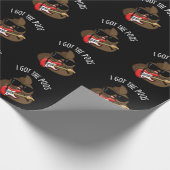 Ich Got die Poos Funny Blues Pun Gekackt Geschenkpapier (Ecke)