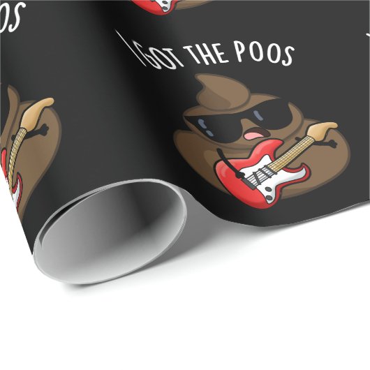 Ich Got die Poos Funny Blues Pun Gekackt Geschenkpapier (Rolleneckpunkt)