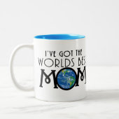 Ich Got die weltbeste Mama Zweifarbige Tasse (Links)