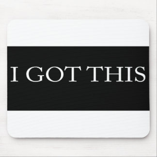 ICH GOT DIESE lustige motivierend Typografie Mousepad