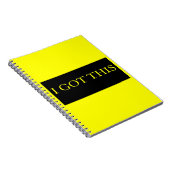 ICH GOT DIESE lustige motivierend Typografie Notizblock (Rechte Seite)