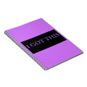 ICH GOT DIESE lustige motivierend Typografie Notizblock (Rechte Seite)