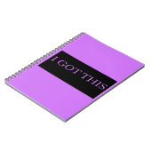 ICH GOT DIESE lustige motivierend Typografie Notizblock (Linke Seite)