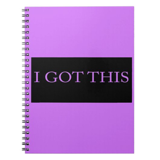 ICH GOT DIESE lustige motivierend Typografie Notizblock (Vorderseite)