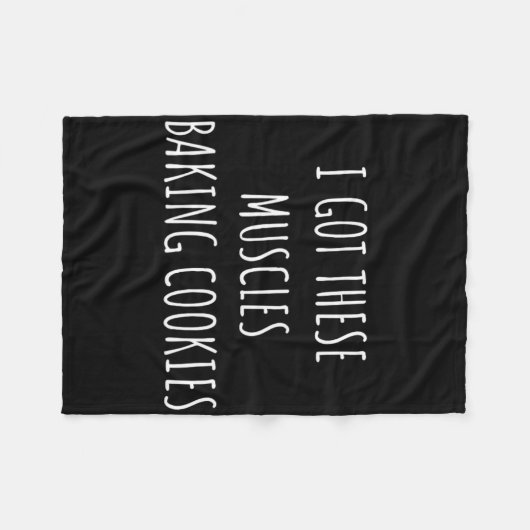 Ich Got diese Muskeln backen Kekse Bäckerei Mama F Fleecedecke (Vorderseite (Horizontal))