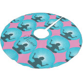 Ich Got diese Thunder_Cove Polyester Weihnachtsbaumdecke (Schrägansicht)