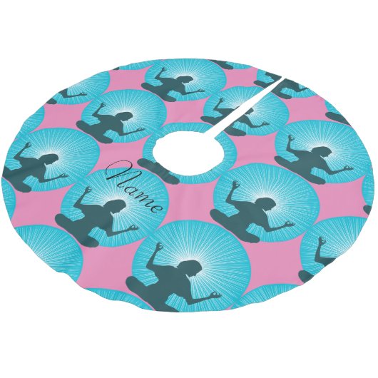 Ich Got diese Thunder_Cove Polyester Weihnachtsbaumdecke (Schrägansicht)