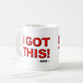 Ich got diesen Gott bin Kontrollen-in der Kaffeetasse (Vorderseite Links)