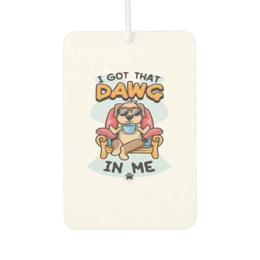 Ich Got diesen Hund in meinem klassischen T - Shir Autolufterfrischer (Vorderseite)