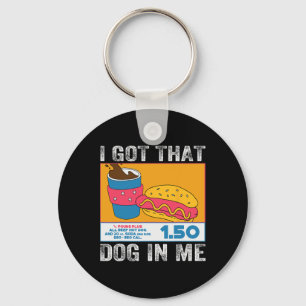 Ich Got diesen Hund in mir lustige Hot Dog Combo 4 Schlüsselanhänger