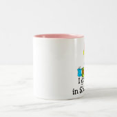 Ich got ein A im Geschäftsklassenbecher Zweifarbige Tasse (Mittel)