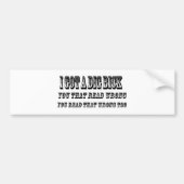 Ich got ein Grabung bick Autoaufkleber (Vorne)