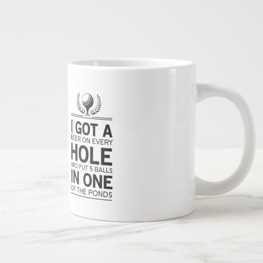 Ich got ein Loch in einem Jumbo-Tasse (Rechts)