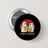 Ich Got ein Rock-Shirt Halloween-Trick oder Treat Button (Vorne & Hinten)