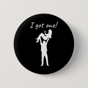 Ich Got eine Funny Bride Groom Bachelor Wedding Pa Button