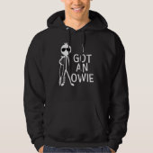 Ich Got eine Owie Broken Leg Knochen Fußverletzung Hoodie (Vorderseite)