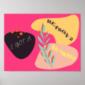 Ich Got einen Grund 2 glücklich sein Poster (Vorne)