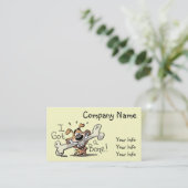 Ich got einen Knochen - Hundegeschäfts-Karten Visitenkarte (Stehend Vorderseite)