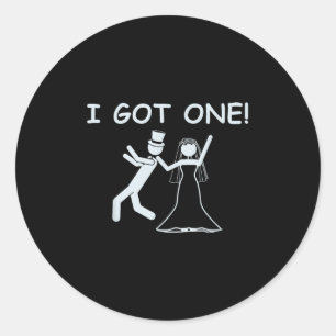 Ich Got einen Wedding Bride Funny Junggeselinnen-A Runder Aufkleber