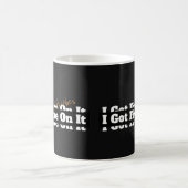 Ich Got fünf auf den 90ern lirisch Kaffeetasse (Mittel)