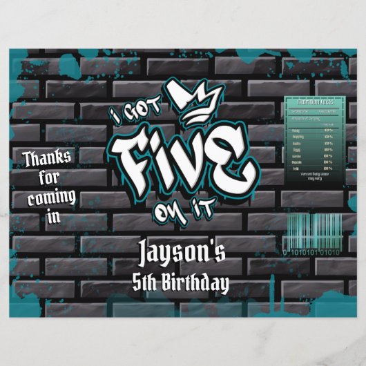 Ich Got fünf auf ihm Chip Bag Wrapper (Vorderseite)