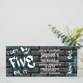 Ich Got fünf darauf - 5. Geburtstagskarte Einladung (Stehend Vorderseite)