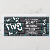Ich Got fünf darauf - 5. Geburtstagskarte Einladung (Vorderseite)