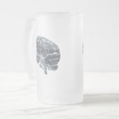 Ich got Gehirne! Mattglas Bierglas (Vorderseite Links)