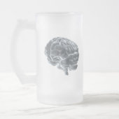 Ich got Gehirne! Mattglas Bierglas (Links)