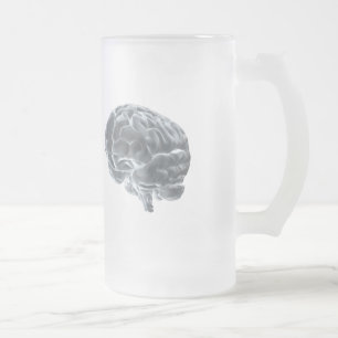 Ich got Gehirne! Mattglas Bierglas