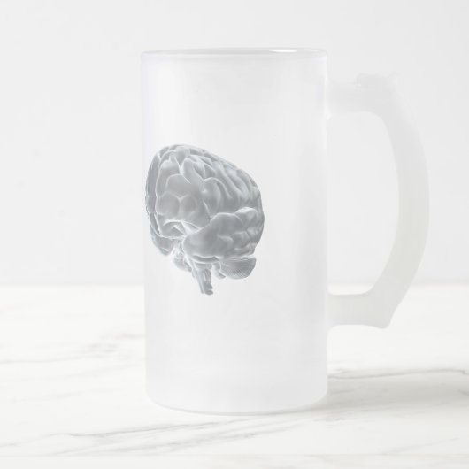 Ich got Gehirne! Mattglas Bierglas (Rechts)