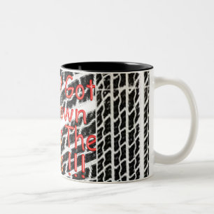 Ich got gerade geworfen unter den Bus Zweifarbige Tasse