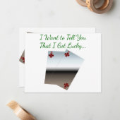 Ich Got Glückwunschkarte Mitteilungskarte (Vorderseite/Rückseite Beispiel)