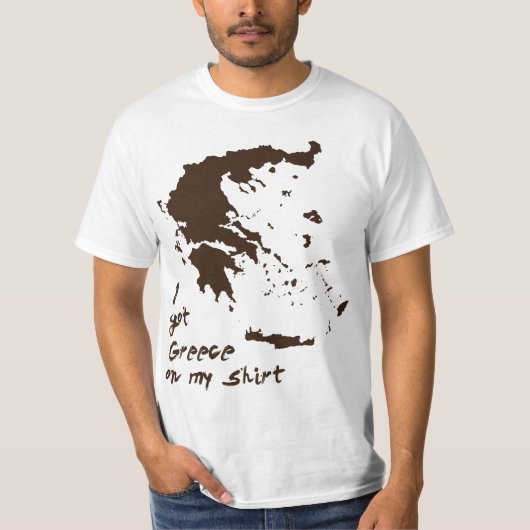 Ich got Griechenland-Fett auf meinem Shirt (Vorderseite)