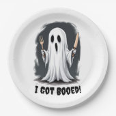 Ich Got Halloween Ghost Pappteller (Vorderseite)