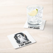 Ich Got Halloween Ghost Rechteckiger Pappuntersetzer (Vor Ort)