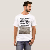 Ich got Ihr Afikoman! PassahfestMatzah T-Shirt (Vorne ganz)