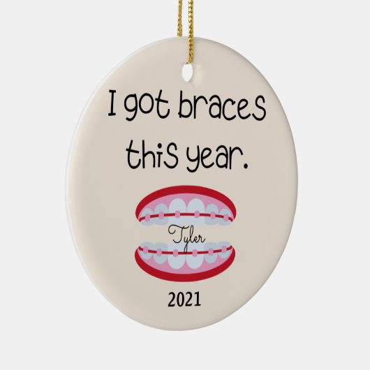 Ich Got in diesem Jahr Brammen Ornament (Rechts)