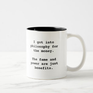 Ich got in Philosophie für… 2-Ton Schwarzes Zweifarbige Tasse